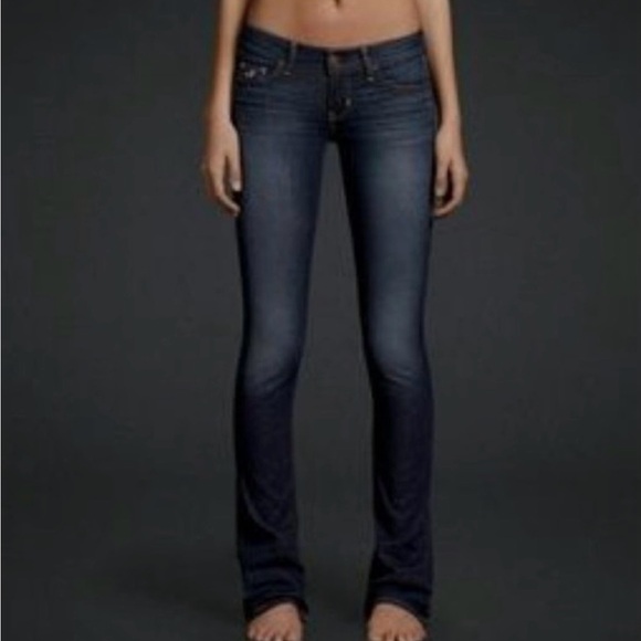 Abercrombie & Fitch Denim - Abercrombie & Fitch Women’s Dark Wash Mid Rise Skinny Bootcut Jeans Size 10R